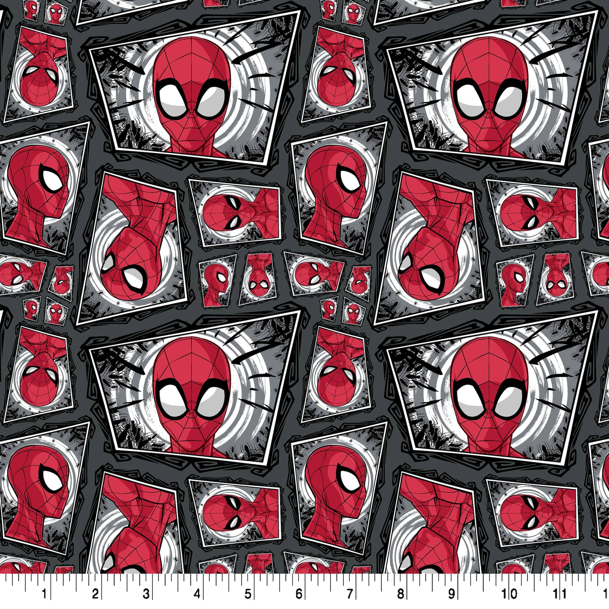 Marvel® Spider-Man Comic Swirl Cotton Fabric